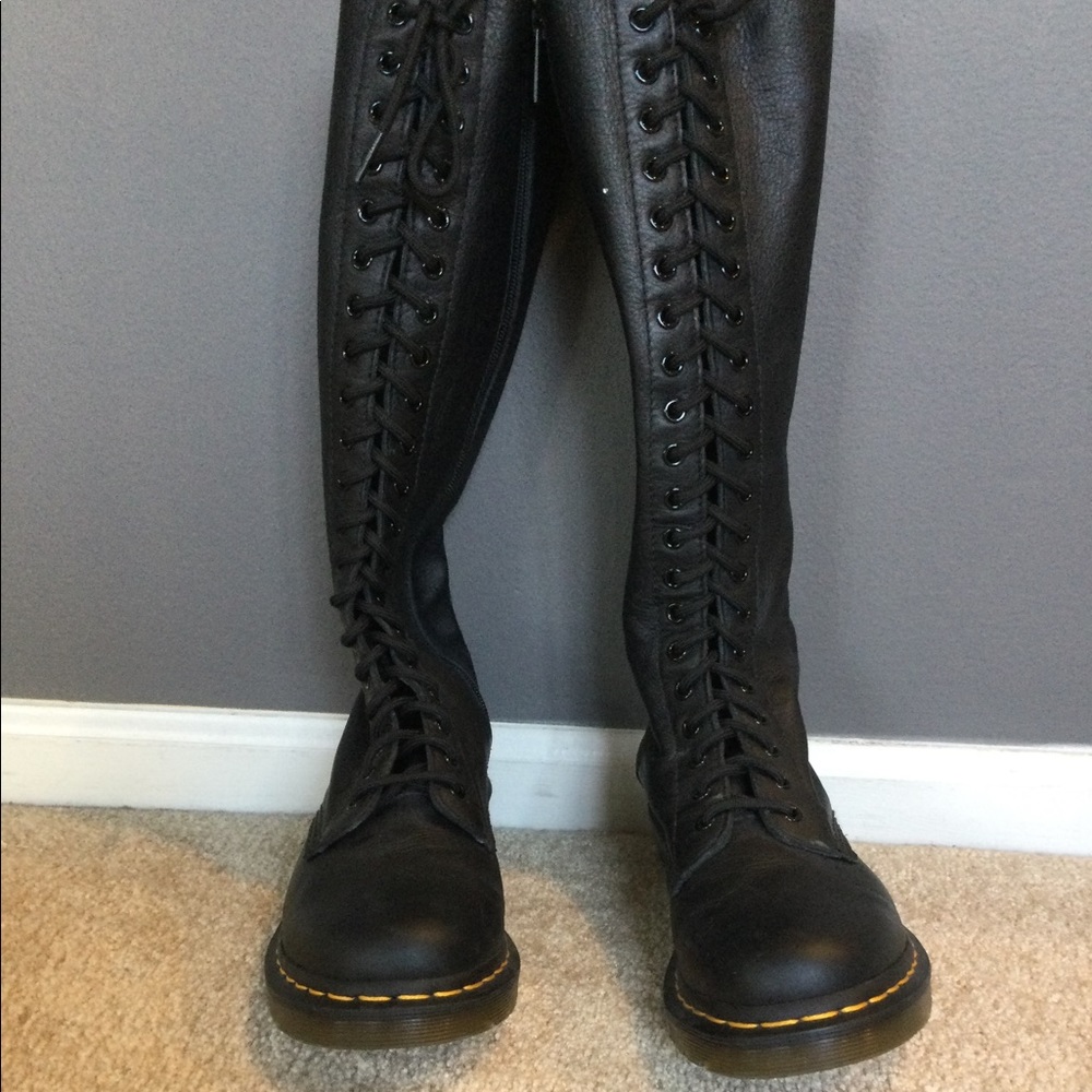 Dr Martens 1B60 VIRGINIA LEATHER KNEE HIGH Boots - Picture 5 of 7